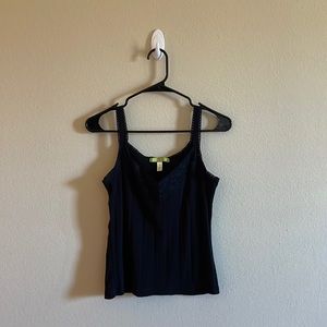 Super flattering, black lace Sigrid Olsen tank! Size medium